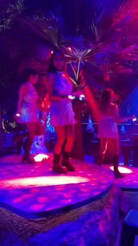 Nightclub night in Baan Lamai: performers, DJ, and foosball