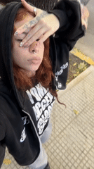 Couple records casual street videos in Buenos Aires
