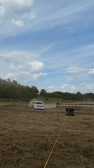 Rally cars dust up a dirt circuit in Bahovitsa, Bulgaria