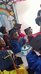 Kids' graduation party in full swing in Jos, Nigeria