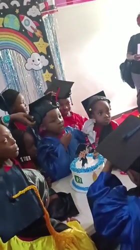Kids' graduation party in full swing in Jos, Nigeria