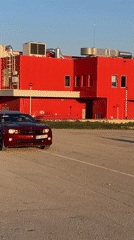 Camaro performs burnout outside Bulgarian shopping center