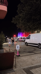 Evening on the Pomorie seafront: promenades, fountains, and old-town details