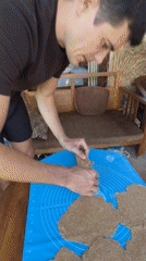 Early morning pastry preparation documented in Ubud, Indonesia