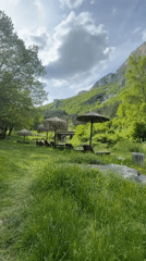 Scenic lounge area with mountain views observed in Bulgaria