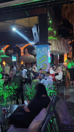 Saturday night out at a disco in Alanya, Turkey