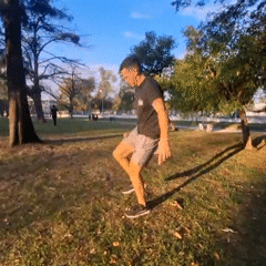 Evening recreation activities observed in Villa Domínico park