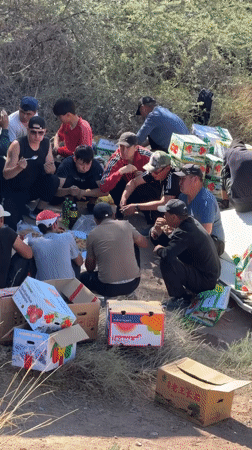 Truck overturns in remote Kyrgyzstan mountains, locals gather cargo