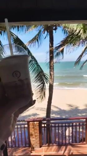 Beach resort morning in Phu Thuy Ward, Vietnam