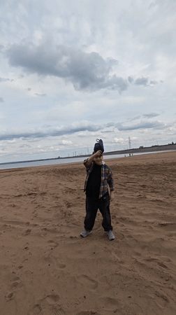 Beach hangout captured in Noviy, Russia