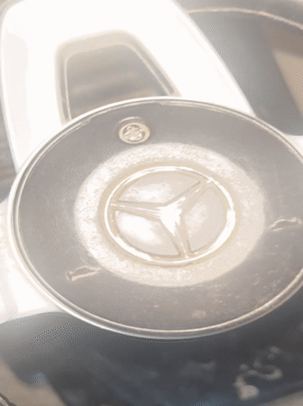Man smoking in Mercedes vehicle documented in Plovdiv