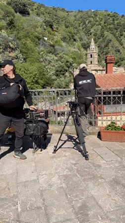 Film crew shoots production in Italian village Itala