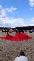 Show jumping competition with flamenco performance, Ivanovskoe equestrian event