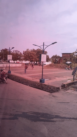 Morning bus activity observed in Matara, Sri Lanka