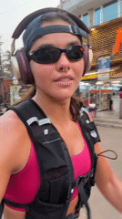 Woman jogging in athletic wear spotted on Calangute street