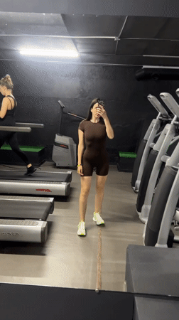Morning gym workout documented in Kyiv fitness center