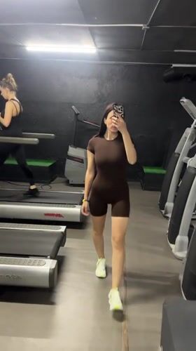 Morning gym workout documented in Kyiv fitness center