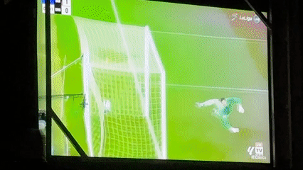 Soccer match broadcast watched across multiple locations, scores 1-0 to 2-0