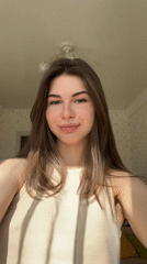 Woman takes mirror selfies in Saint Petersburg apartment