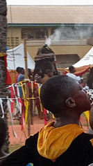 Traditional cultural performance draws crowds to Ogidi Nigeria streets