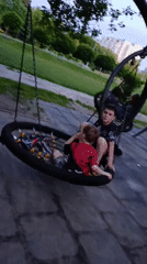 Evening park life documented across Brovary, Ukraine