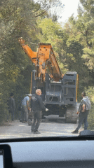 Construction activity and coastal scenes documented Friday morning