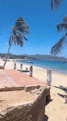 Sunny afternoon beach scene documented in Juan Griego, Venezuela