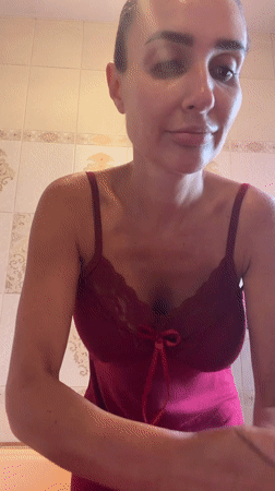 Morning skincare and hair routine at home in Novosibirsk