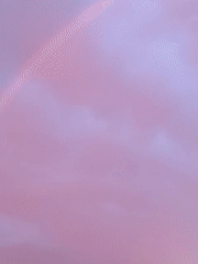 Rainbow observed over Yuada-Gulrypsh, Abkhazia amid stormy skies