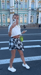 Summer afternoon at Palace Square and Saint Petersburg's canals
