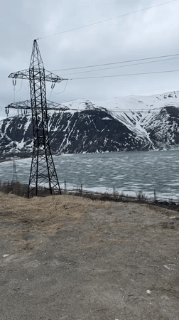 Spring day documentation captured across Kirovsk's snowy mountain landscape