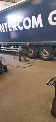 Morning activities captured in Dobrich: truck maintenance, child at play