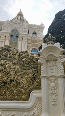 Ornate buildings with classical architecture documented in Da Lat