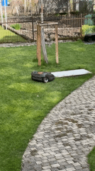 Robotic lawnmower spotted in Swiss backyard