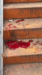 Blood, shattered glass found on Tehran stairs