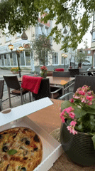 Pizza night at an outdoor restaurant in Bad Orb