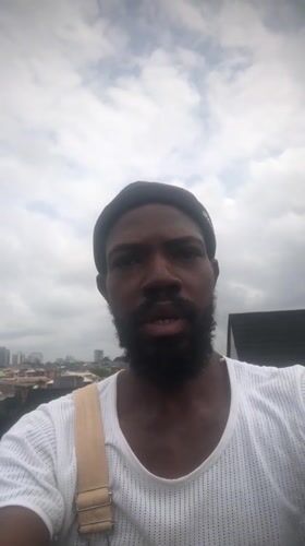 Lagos home renovation in progress, with street views and a snack break