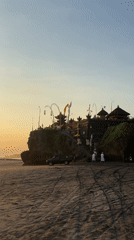 Morning scenes documented across Balinese temples, beaches and waterfalls