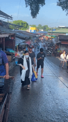 Evening street market bustles with activity in Davao City