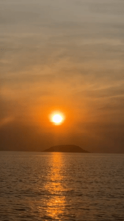 Golden hour on the water in Nha Trang, Vietnam