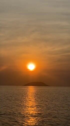 Golden hour on the water in Nha Trang, Vietnam