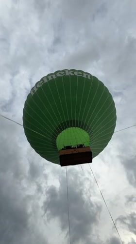 Heineken hot air balloon spotted over Lagos skies