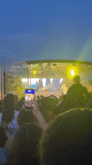 Evening concert and fairground festivities draw crowds in Kazanlak, Bulgaria