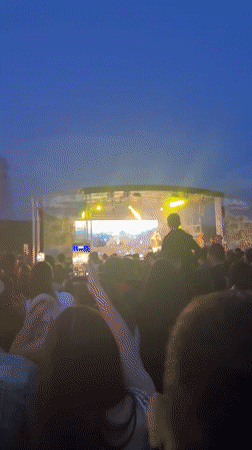 Evening concert and fairground festivities draw crowds in Kazanlak, Bulgaria