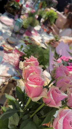 Women gather for floral workshop in Latvia greenhouse