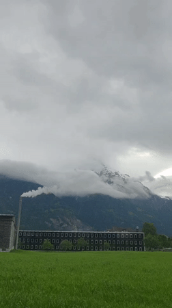 Cloudy day landscape captured in Altdorf, Switzerland