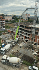 Early morning construction work continues in Stara Zagora
