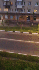 Rainy evening at home in Dmitrov, Russia