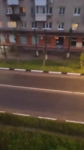 Rainy evening at home in Dmitrov, Russia
