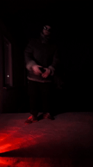 Nighttime scenes and indoor dancing captured in Parečča, Belarus